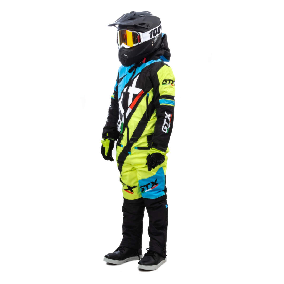Комбинезон для снегохода (детский) GTX №6 blue-yellow (текстиль) (16Y)