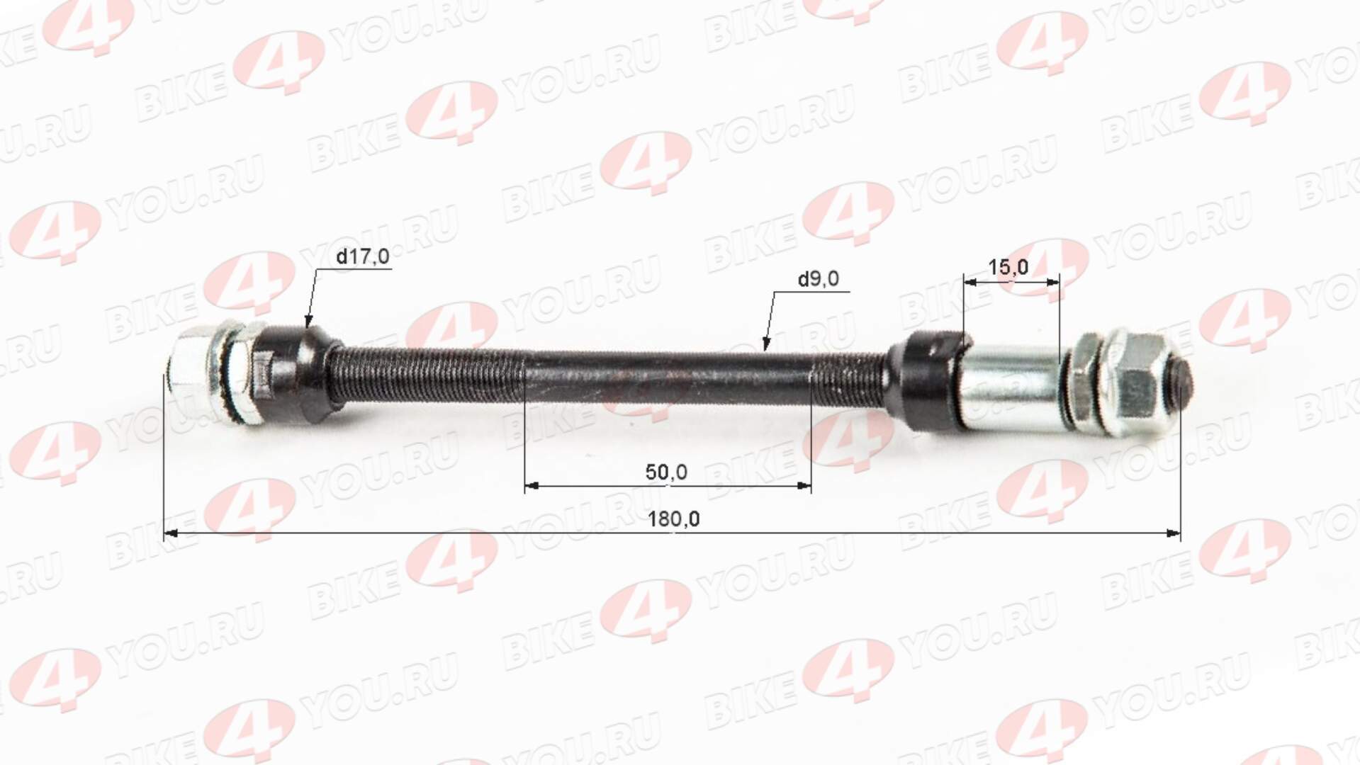 Ось втулки заднего колеса (горный) GW-04002-163