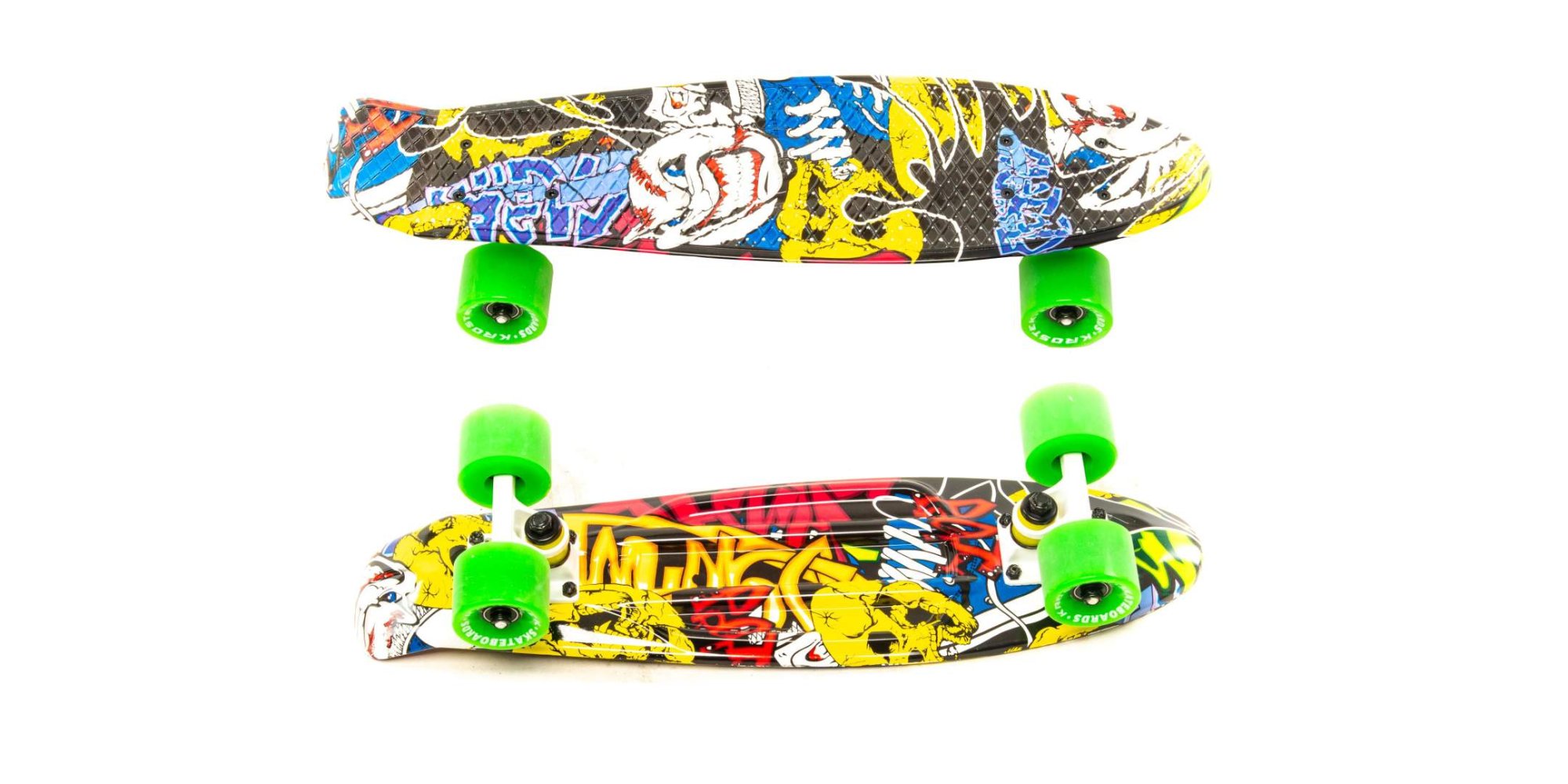 Скейтборд KROSTEK 22" пластик PC22 №7 / SKULL